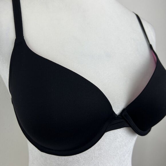 Pink Victoria's Secret Women 34C Black Padded Wired Wear Everywhere Push-Up - Picture 9 of 12